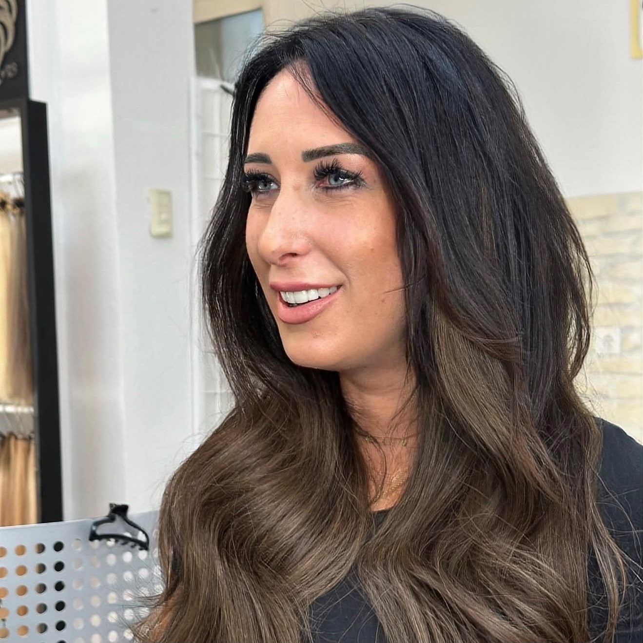 Brunette Balayage im Salon